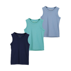 THREE-PACK TANK TOP NAVY/BLUE/GREEN