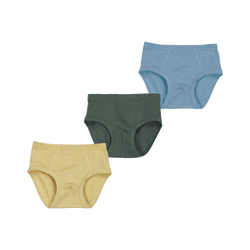 THREE-PACK BRIEFS GREEN/YELLOW/BLUE