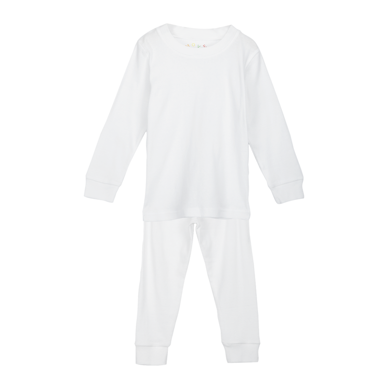 LONGSLEEVES PAJAMA SET WHITE