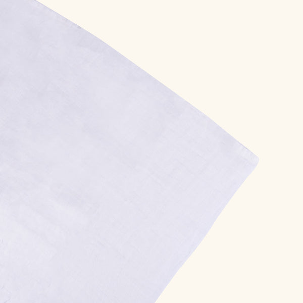 M02 Plain White Muslin Wrap/Swaddle