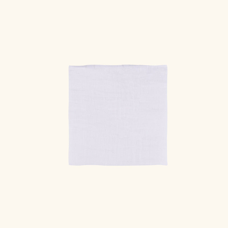 M02 Plain White Muslin Wrap/Swaddle