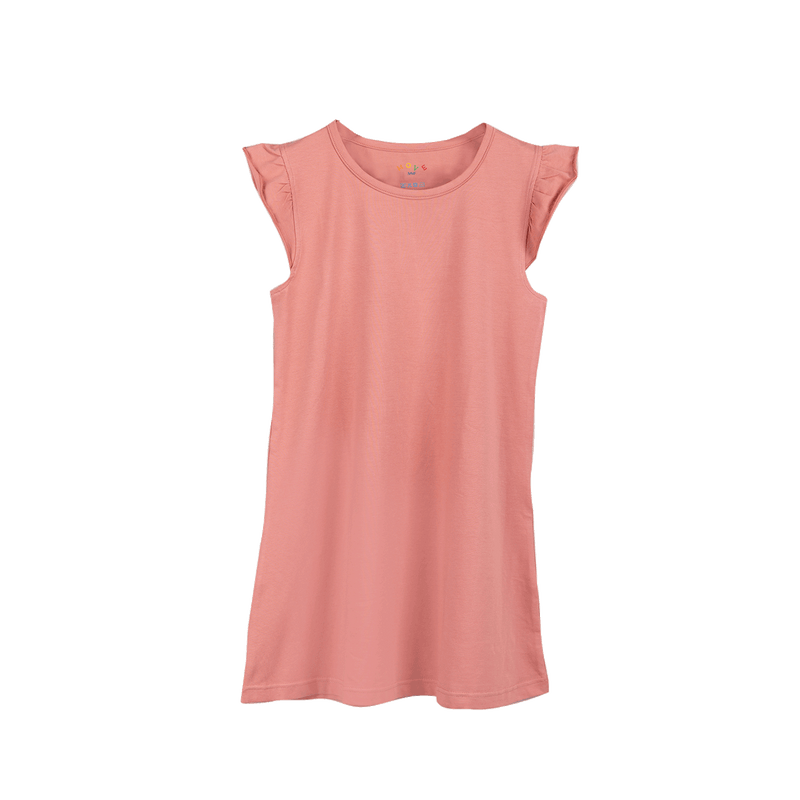 THREE-PACK DRESS WITH RUFFLE SLEEVES YELLOW/MAUVE/LILAC