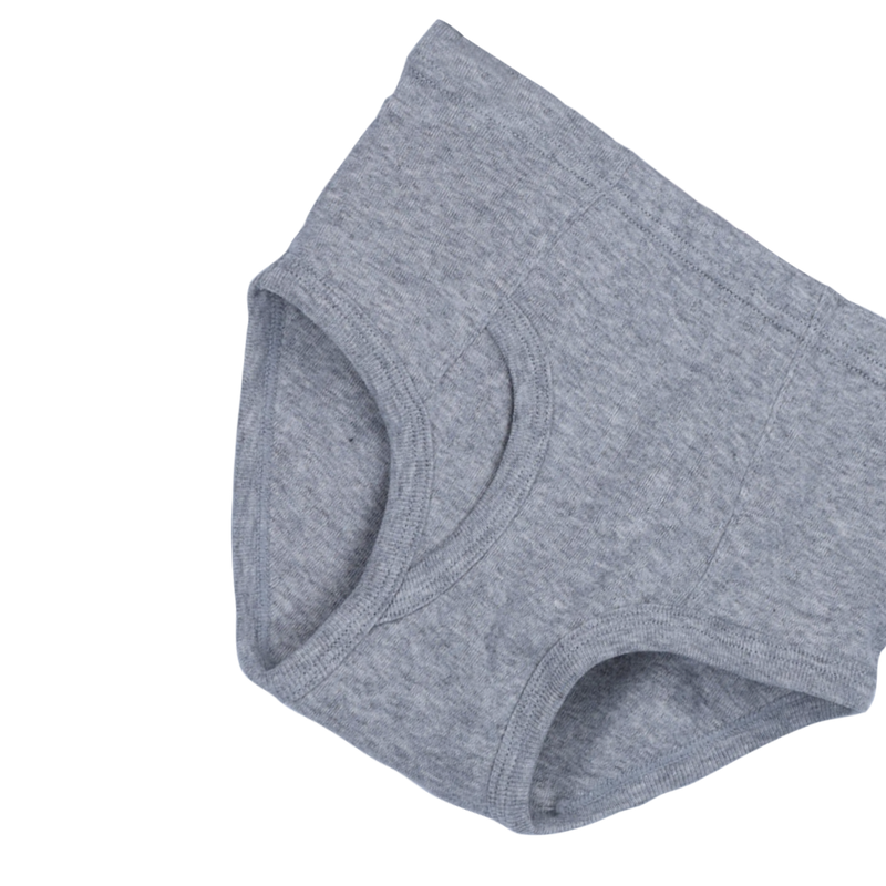 THREE-PACK BRIEFS WHITE/GRAY/BLACK