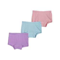 THREE-PACK BOYSHORTS MINT/PURPLE/PINK