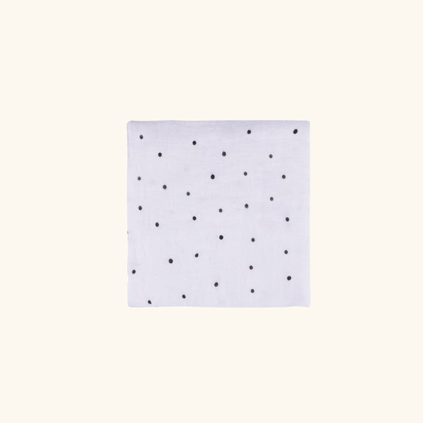 M07 BW Polka Dots Muslin Wrap/Swaddle