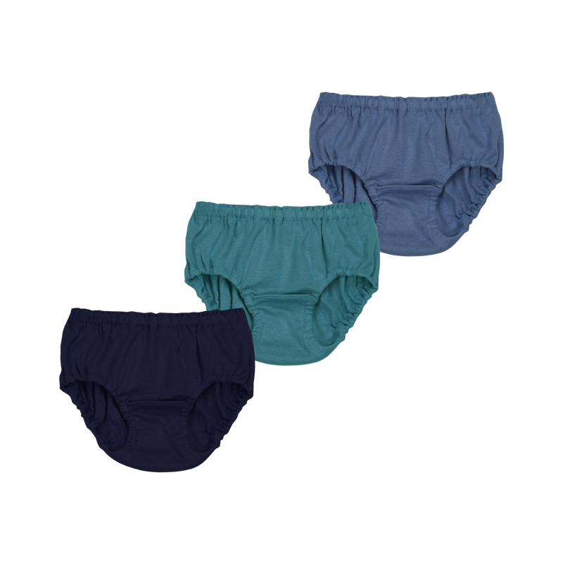 THREE-PACK BRIEFS NAVY/BLUE/GREEN