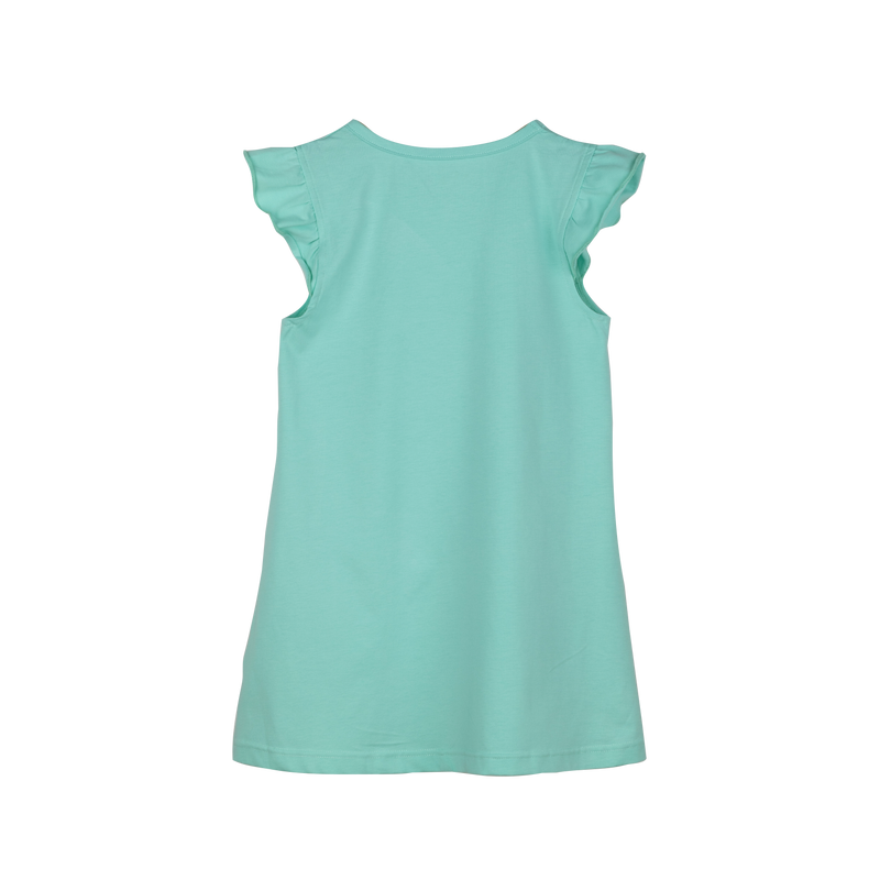 THREE-PACK DRESS WITH RUFFLE SLEEVES PINK/PURPLE/GREEN