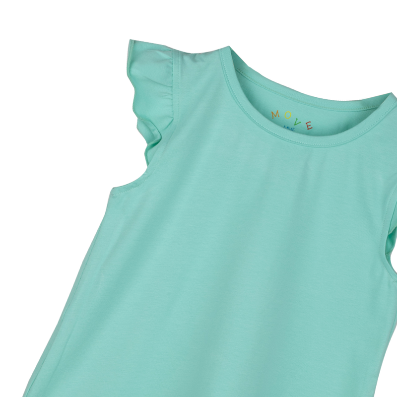 THREE-PACK DRESS WITH RUFFLE SLEEVES PINK/PURPLE/GREEN
