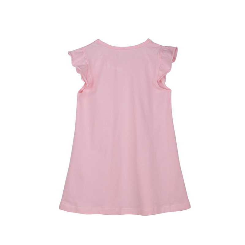 THREE-PACK DRESS WITH RUFFLE SLEEVES PINK/PURPLE/GREEN