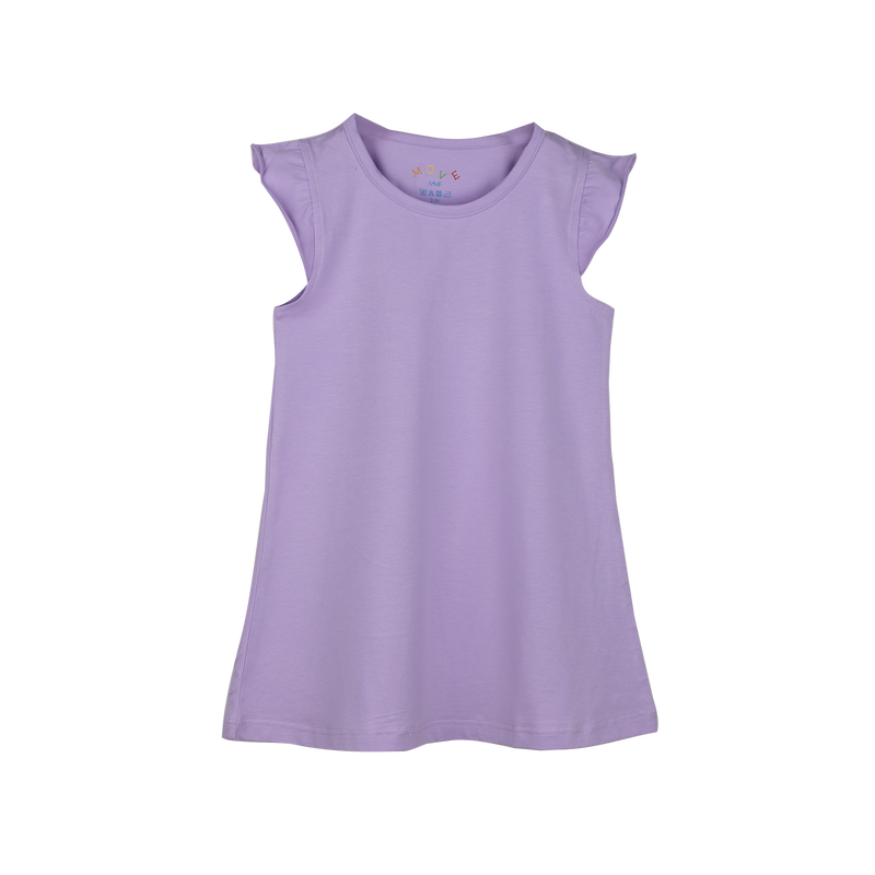 THREE-PACK DRESS WITH RUFFLE SLEEVES PINK/PURPLE/GREEN
