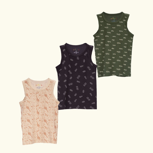 SAFARI THREE-PACK TANK TOP