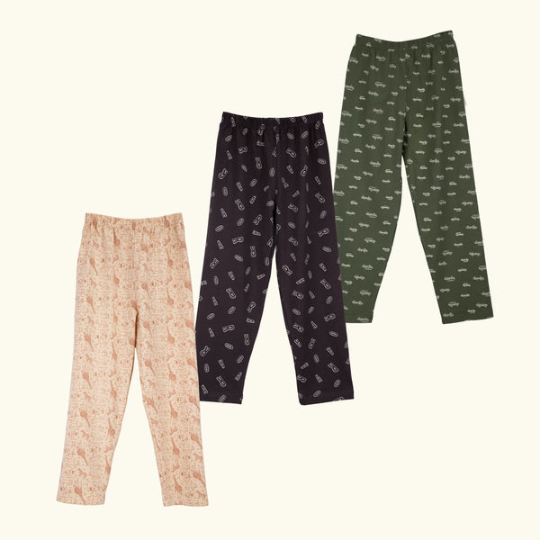 SAFARI THREE-PACK PAJAMA BOTTOM