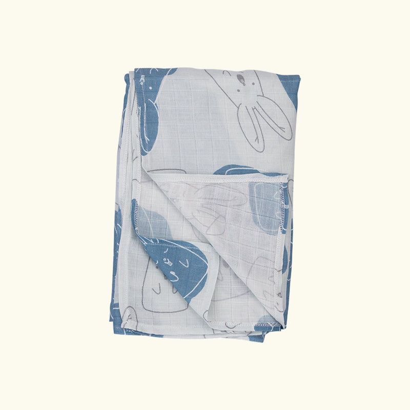 MALLOWS BUNNY SWADDLE/MUSLIN WRAP
