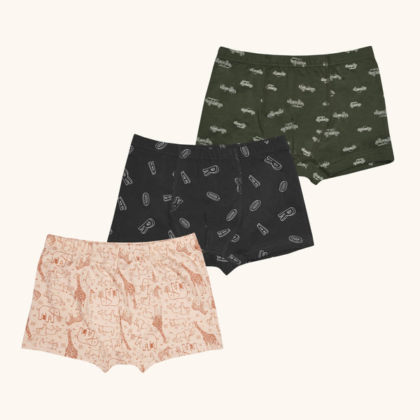 SAFARI THREE-PACK BOXERS